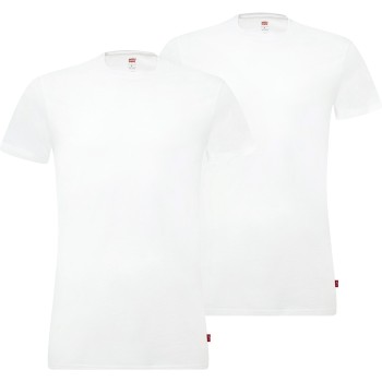 Levis 2P Base Crew Neck T-shirt Hvid bomuld Small Herre