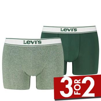 Levis 2P Base Vintage Boxer Grøn bomuld Large Herre