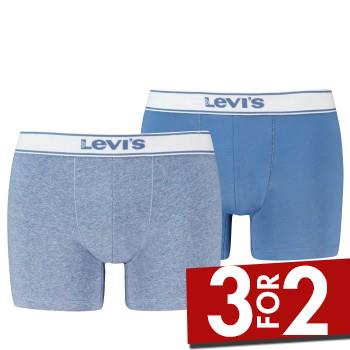 Levis 2P Base Vintage Boxer Blå/Lyseblå bomuld XX-Large Herre