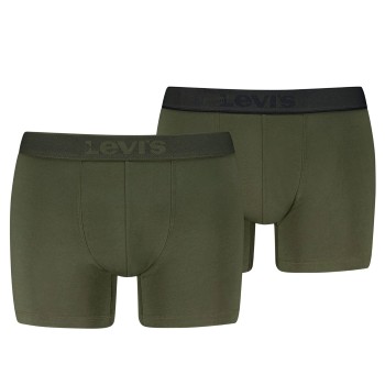 Levis 2P Men Twill Boxer Brief Khaki bomuld Small Herre