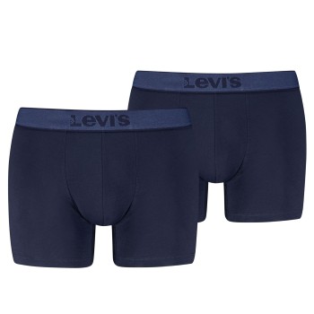 Levis 2P Men Twill Boxer Brief Marineblå bomuld X-Large Herre