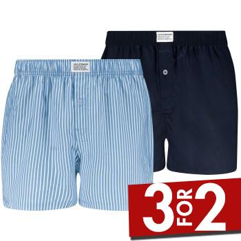 Levis 2P Men Woven Boxer Marine/Blå bomuld X-Large Herre
