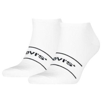 Levis Strømper 2P Organic Cotton Ankle Sock Hvid/Sort Str 35/38