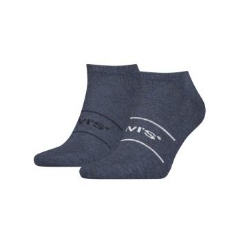 Levis Strømper 2P Organic Cotton Ankle Sock Marineblå Str 35/38