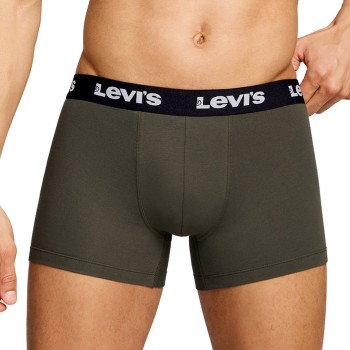Levis 2P Repeat Logo Boxer Brief Khaki bomuld Small Herre