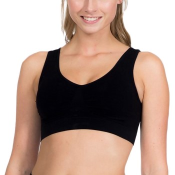 Magic BH Comfort Bra Sort nylon Medium Dame