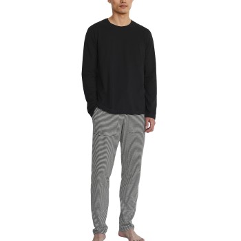 Marc O’Polo Marc O Polo Men Crew Neck Lounge Set LS Sort bomuld X-Large Herre