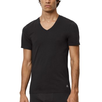 Marc O’Polo Marc O Polo Men V-Neck Shirts 2P Sort bomuld Small Herre
