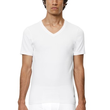 Marc O’Polo Marc O Polo Men V-Neck Shirts 2P Hvid bomuld Large Herre
