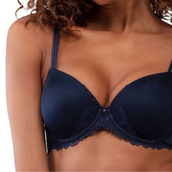 Mey BH Luxurious Full Cup Stretch Bra Midnatsblå polyamid E 80 Dame