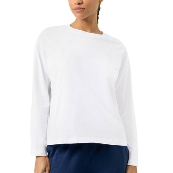 Mey Solid Love Long Sleeve T-Shirt Hvid bomuld X-Large Dame