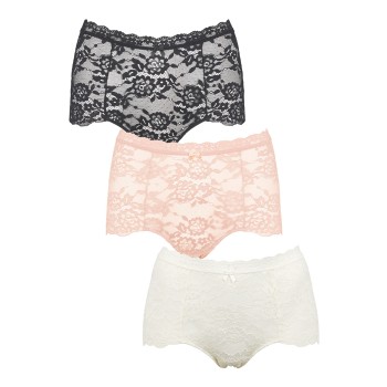 Missya Trusser 3P Lace Maxi Flerfarvet-2 Small Dame