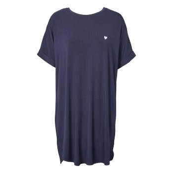 Missya Softness Modal Big Shirt Mørkblå modal Medium Dame