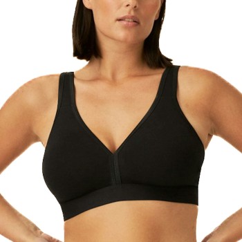 NATURANA BH Athleisure Soft Bra Sort bomuld B 85 Dame