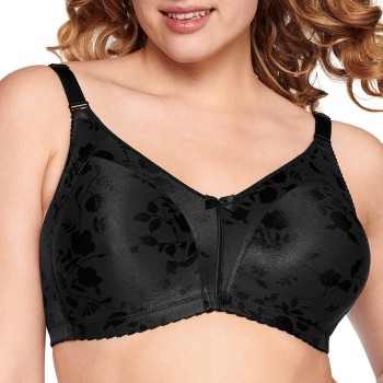 NATURANA BH Heritage Minimizer Soft Bra Floral Sort polyamid D 80 Dame