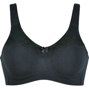 NATURANA BH Molded Cotton Soft Bra Sort bomuld D 100 Dame
