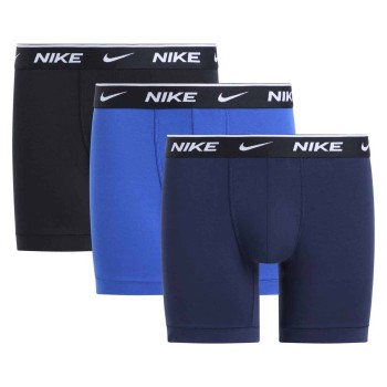 Nike 3P Essentials Cotton Stretch Boxer Brief Blå/Blå bomuld Large Herre