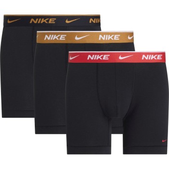Nike 6P Everyday Essentials Cotton Stretch Boxer Rød/Sort bomuld Medium Herre