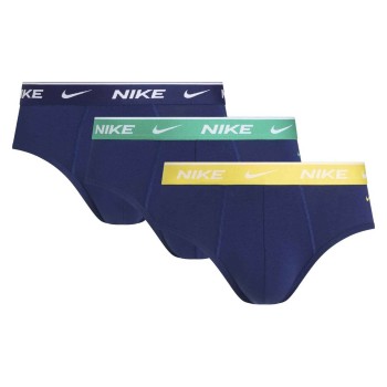 Nike 6P Everyday Essentials Cotton Stretch Hip Brief Mørkblå bomuld Small Herre
