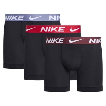 Nike 3P Everyday Essentials Micro Boxer Brief Rød/Blå polyester Medium Herre