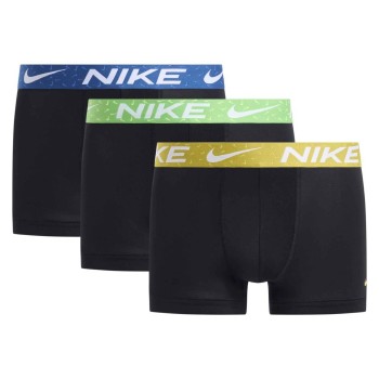 Nike 3P Everyday Essentials Micro Trunks Sort/Grøn nylon Medium Herre