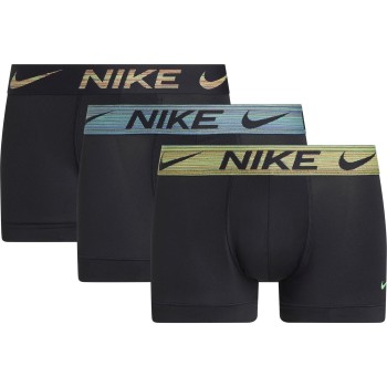 Nike 6P Everyday Essentials Micro Trunks Blå/Grøn nylon Large Herre