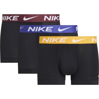 Nike 3P Everyday Essentials Micro Trunks Sort/Gul nylon Small Herre