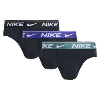 Nike 3P Ultra Comfort Hip Brief Blå/Grøn polyester 2XL Herre
