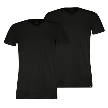 Puma 2P Basic V-neck Tee Sort bomuld Large Herre