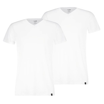 Puma 2P Basic V-neck Tee Hvid bomuld X-Large Herre