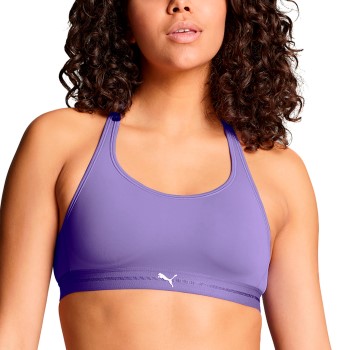 Puma BH Crossback Padded Sporty Top Lilla polyamid X-Small Dame