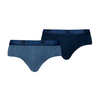 Puma 2P Men Everyday Brief Jeansblå bomuld Large Herre