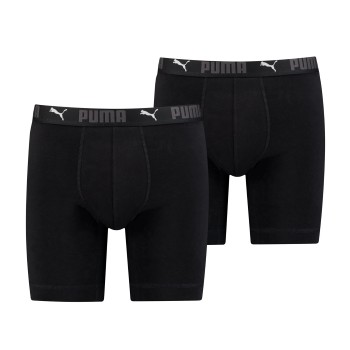 Puma 2P Sport Cotton Long Boxer Sort bomuld X-Large Herre