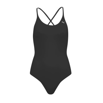 Puma V-Neck Padded Swimsuit Sort Medium Dame
