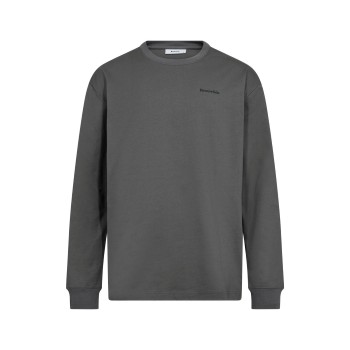 Resteröds Ted Basic Long Sleeve T-Shirt Grå bomuld Large Herre
