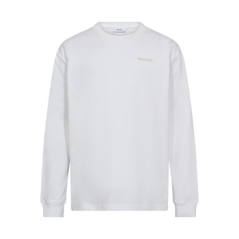 Resteröds Ted Basic Long Sleeve T-Shirt Hvid bomuld X-Large Herre