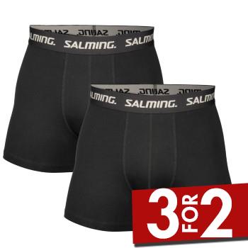 Salming 2P Cotton Boxer Sort bomuld XX-Large Herre