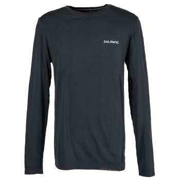 Salming Seamless LS Tee Men Sort X-Large Herre