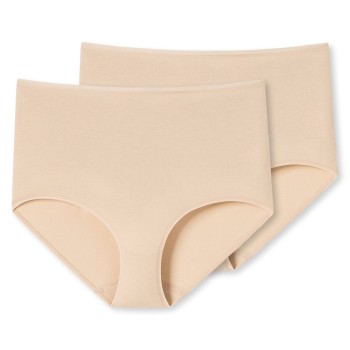 Schiesser Trusser 2P 95-5 Organic Maxi Beige bomuld 3XL Dame