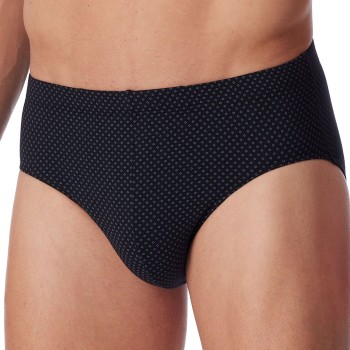 Schiesser Cotton Casuals Mini Brief Sort økologisk bomuld Medium Herre