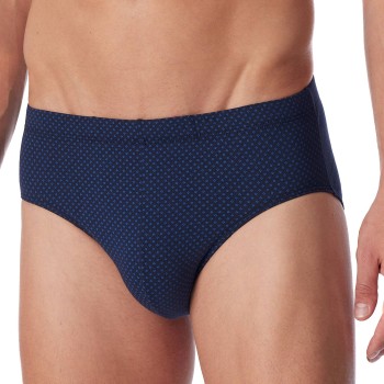 Schiesser Cotton Casuals Mini Brief Mørkblå økologisk bomuld 4XL Herre
