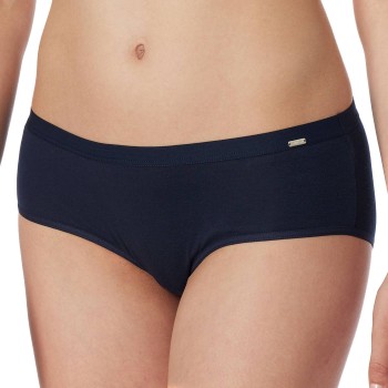 Schiesser Trusser Fine Rib Hipster Mørkblå bomuld X-Large Dame