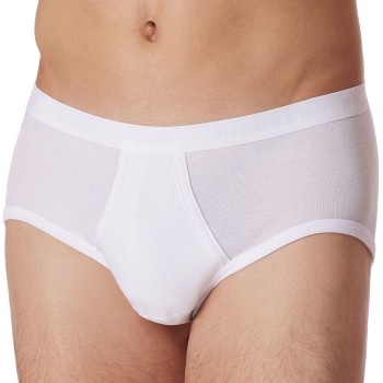 Schiesser Fine Rib Sport Brief 3XL-6XL Hvid bomuld 5XL Herre