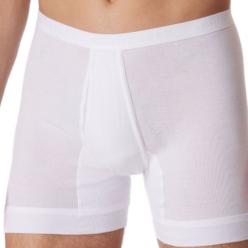 Schiesser Fine Rib Underpants 3XL-6XL Hvid bomuld 5XL Herre