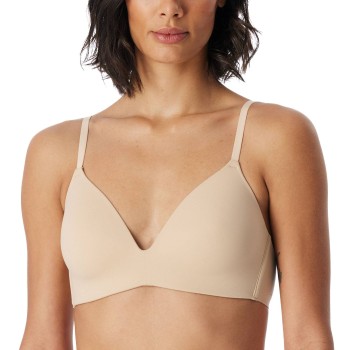 Schiesser BH Invisible Soft Bra With Underwired Bra Creme B 80 Dame