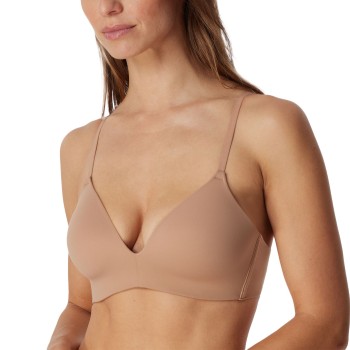 Schiesser BH Invisible Soft Bra With Underwired Bra Beige C 75 Dame