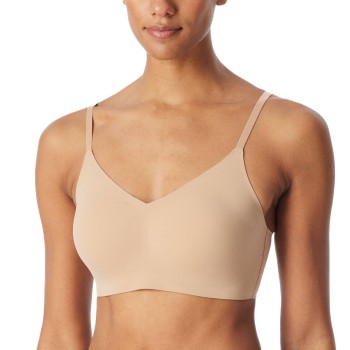 Schiesser BH Invisible Soft Bustier Padded Bralette Sand 40 Dame