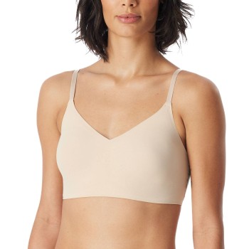 Schiesser BH Invisible Soft Bustier Padded Bralette Beige 42 Dame