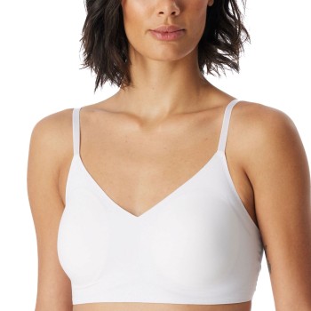 Schiesser BH Invisible Soft Bustier Padded Bralette Hvid 38 Dame