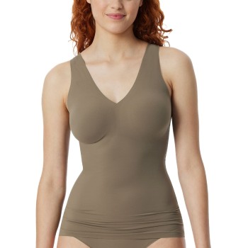Schiesser Invisible Soft Microfiber Strap Top Oliven 38 Dame
